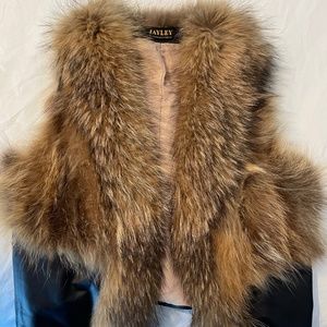Jayley Fur & Leather Vest